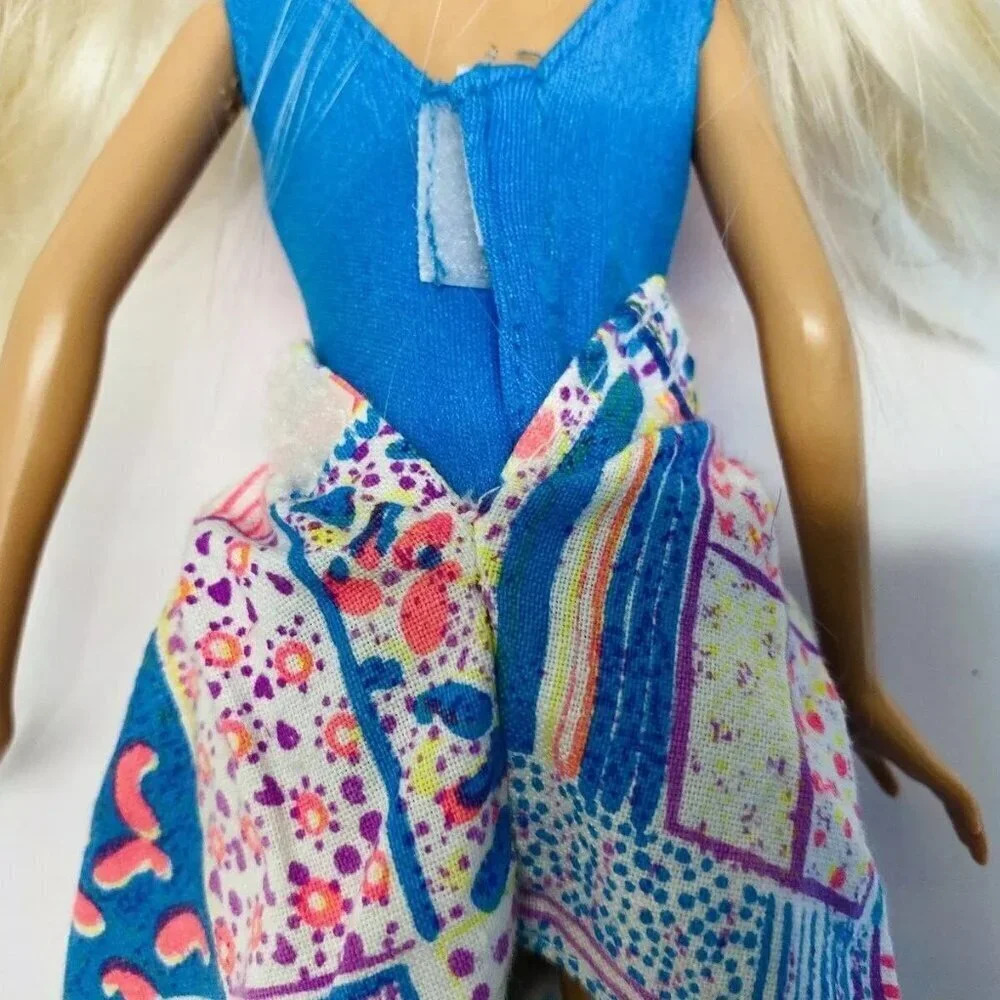 MATTEL BARBIE Blonde Hair Blue Eyes Bodysuit Skirt Outfit 12" Tall - Picture 7 of 13